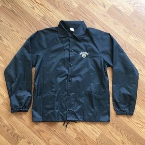 Vintage Jack Daniels Whiskey Black Jacket Mens Med